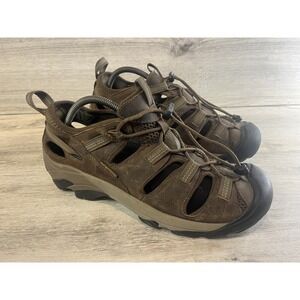 Keen Arroyo II Sandals‎ Mens Sz 10 Brown Leather Waterproof Hiking Fishing